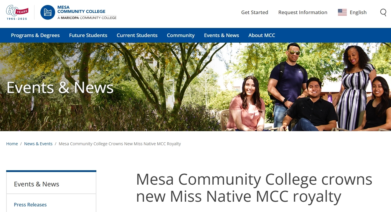 Mesa Community College crowns new Miss Native MCC royalty