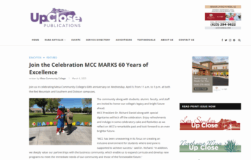 MCC UpClose - 60 Years of Excellence MCC UpClose - 60 Years of Excellence